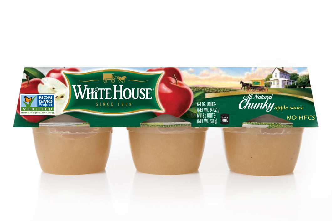 Chunky Apple Sauce 6pk Cups