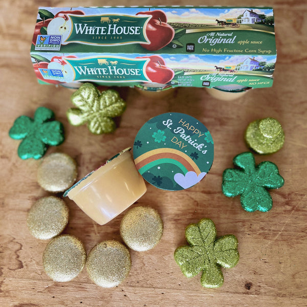 St. Patrick's Apple Sauce Lid Printable
