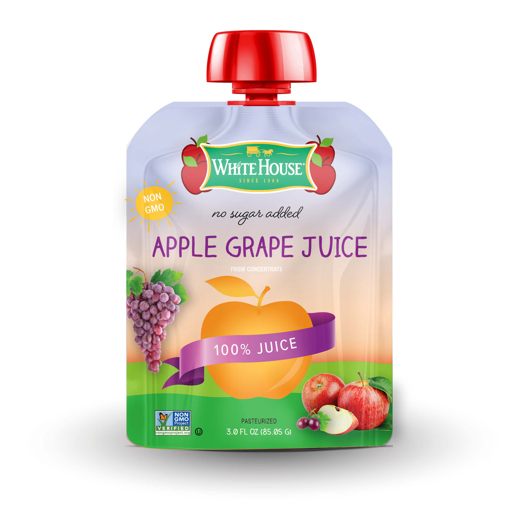8 Pack - Apple Grape Juice Pouches