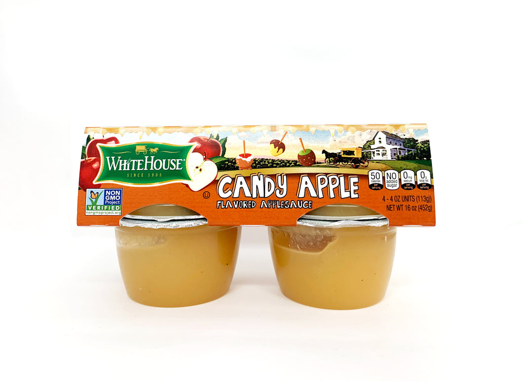 Candy Apple Dessert Apple Sauce 4pk Cups