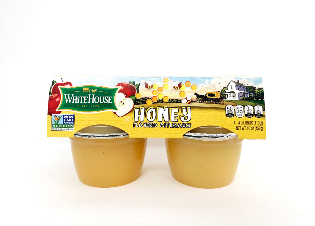 Honey Dessert Apple Sauce 4pk Cups